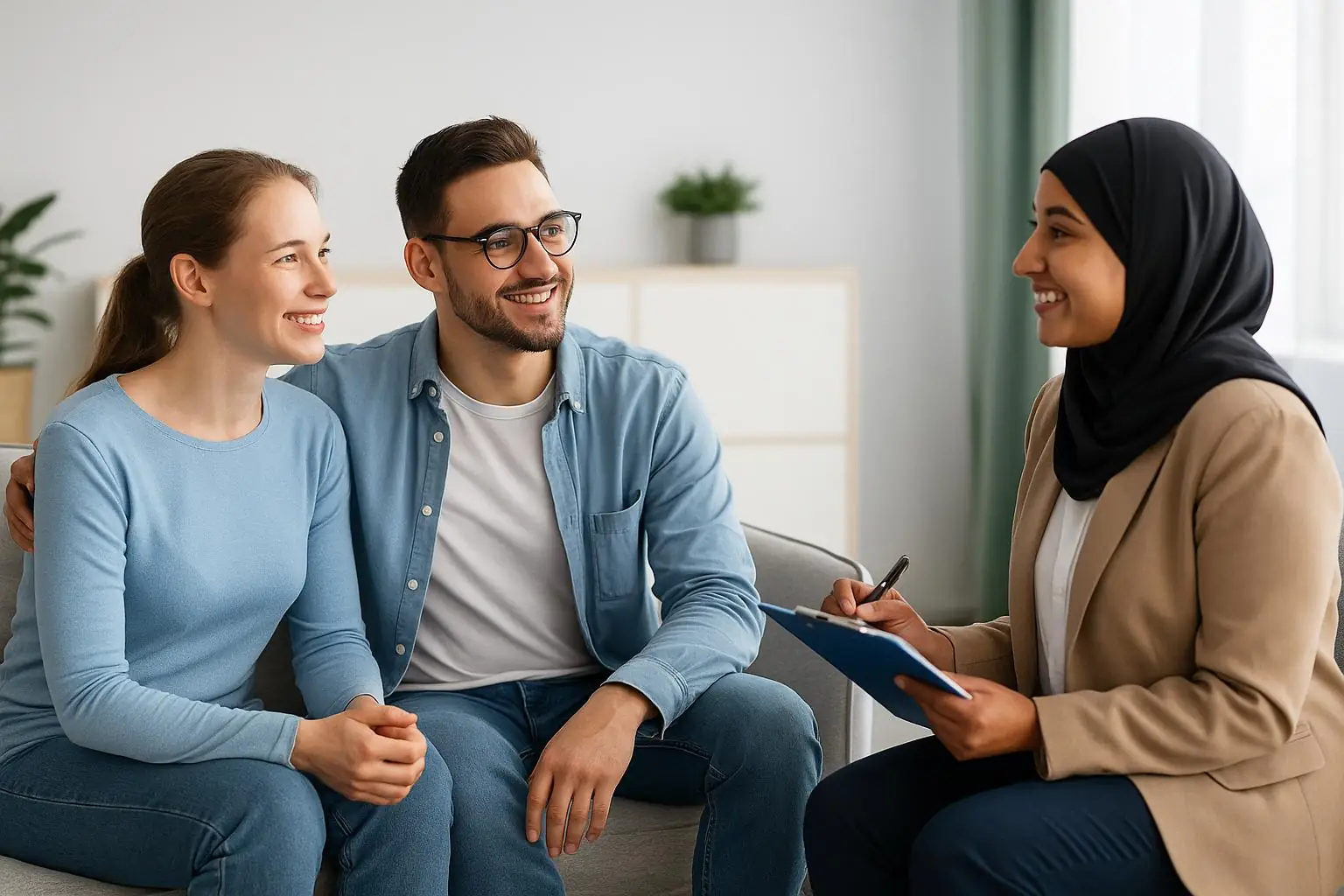 Support worker assisting participant